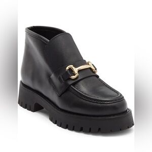 NWT Steve Madden Leon Short Boot Black Leather Sz 7 (no original box)